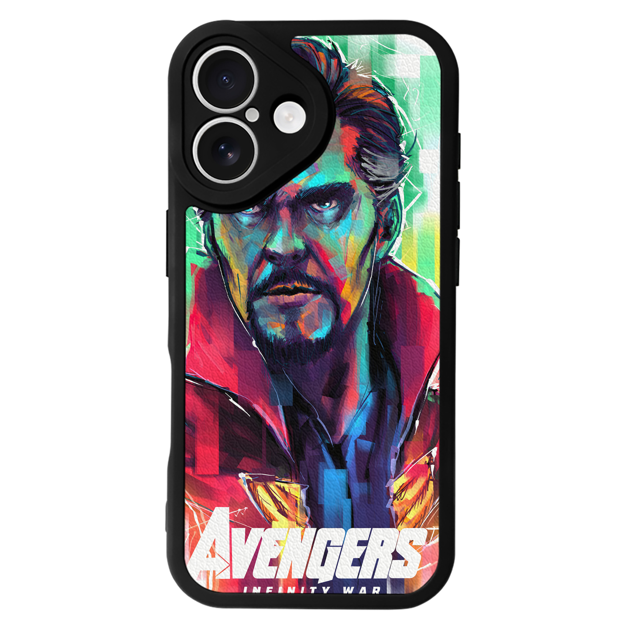 （画像用） アベンジャーズ The Avengers 【iPhone 16シリーズ対応】シリコンスマホケース（レザー調） 材質：シリコン